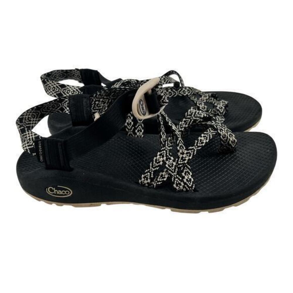 Chaco ZX/2 Cloud Hiking walking Outdoors Black Cream Sandals Women’s Size 9
